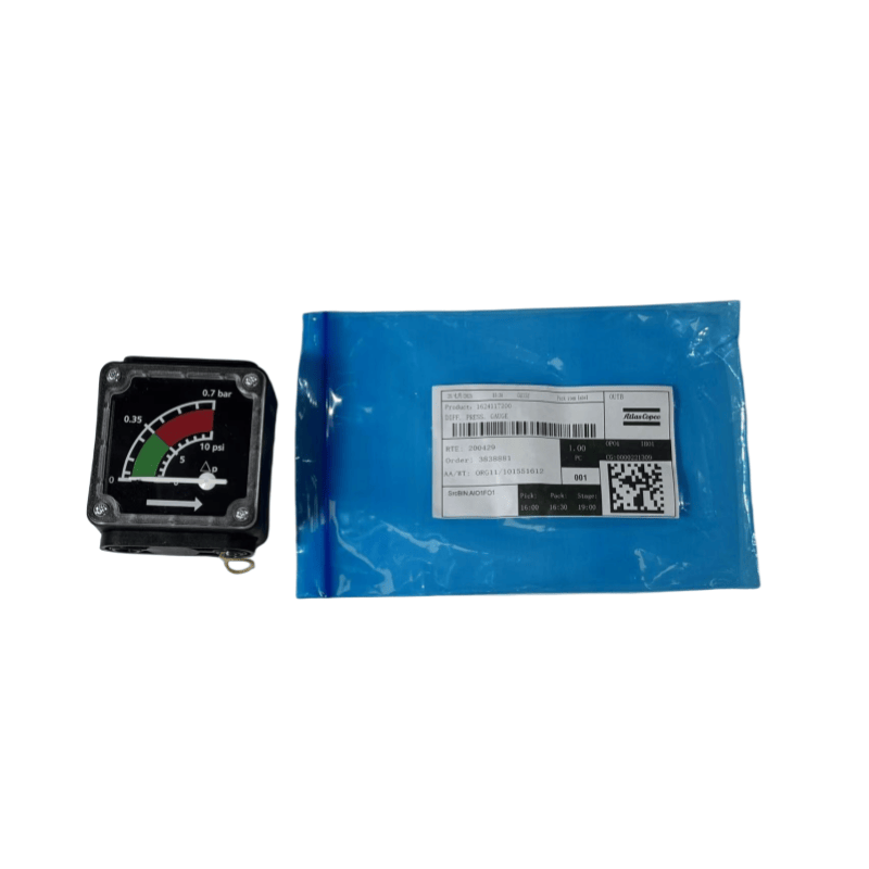 1624117200 ATLAS COPCO DIFF ORIGINAL. Gauge de pression pour compresseur à vis injectée à l'huile