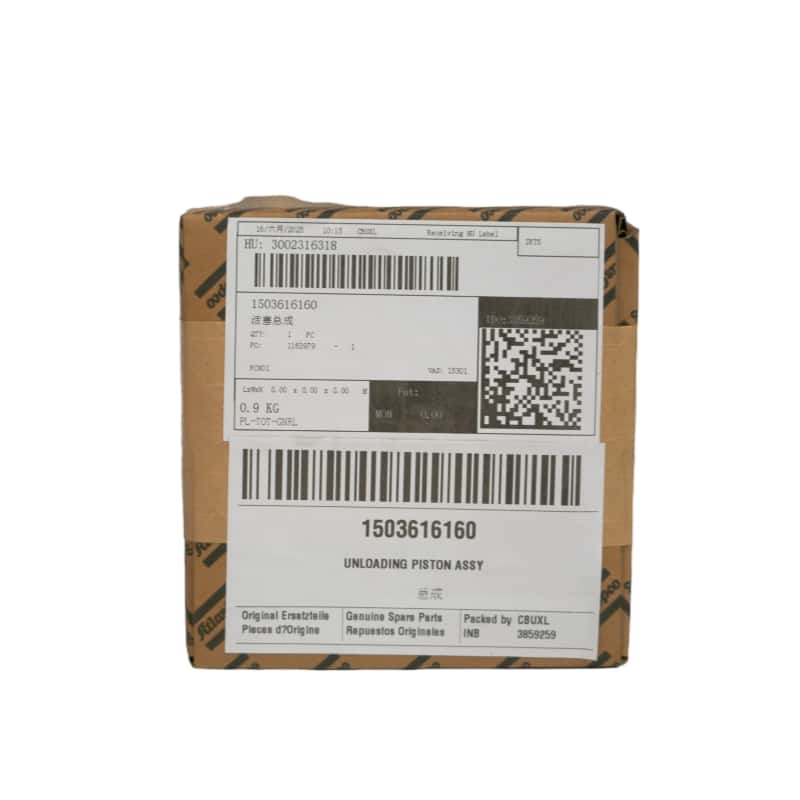 Atlas Copco 1503616160 Déchargement du piston Assy pour les compresseurs de piston