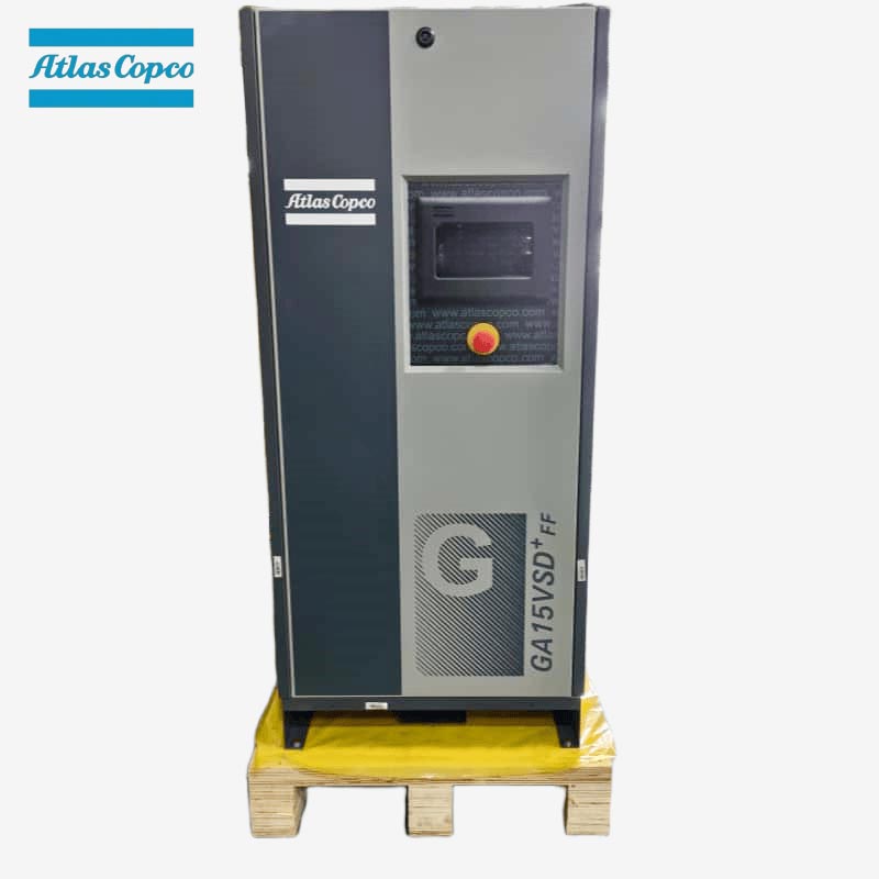 Compresseur d'air à vis à injection d'huile à vitesse variable Atlas Copco GA15 VSD Plus FF 15 kW 20 CV Sécheur intégré