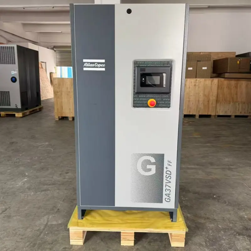 Compresseur d'air à vis à injection d'huile Atlas Copco GA37 VSD+ FF 37 kW 50 HP pour l'industrie