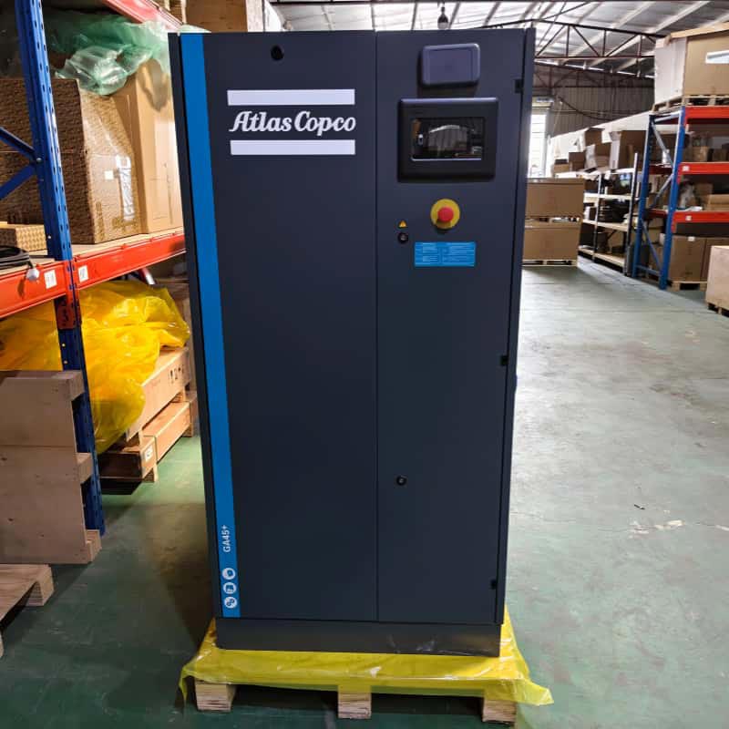Les compresseurs d'air rotatifs stationnaires GA45+ à vis d'Atlas Copco ont lubrifié le courant alternatif 380V/400V 45KW