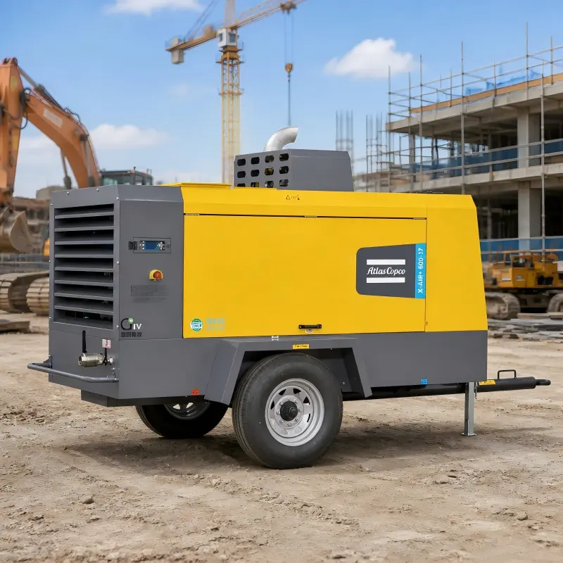 Compresseur diesel portable Atlas Copco X-Air+600-17 154 kW d'origine