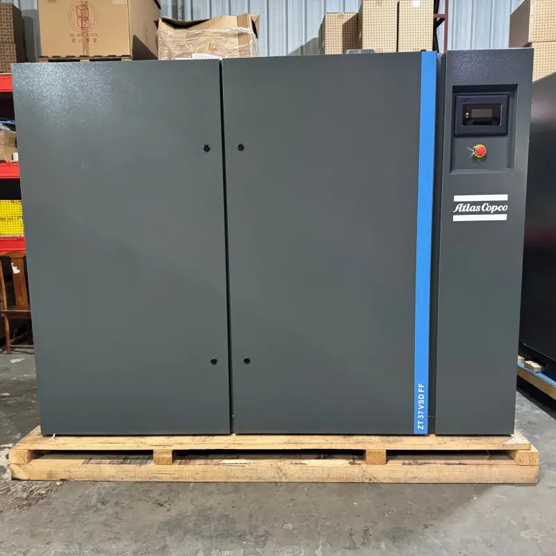 Compresseur à vis sans huile Atlas Copco ZT 37 VSD FF 37KW 50HP Sèche-linge Classe 0 Véritable
